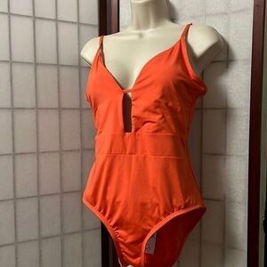 BECCA Vibrant Orange Onepiece Swimwear
